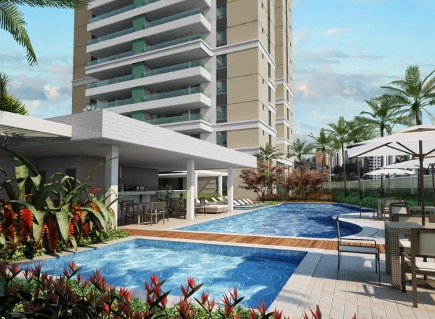 Perspectiva do piscinas