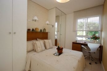 Foto do quarto, apartamento decorado