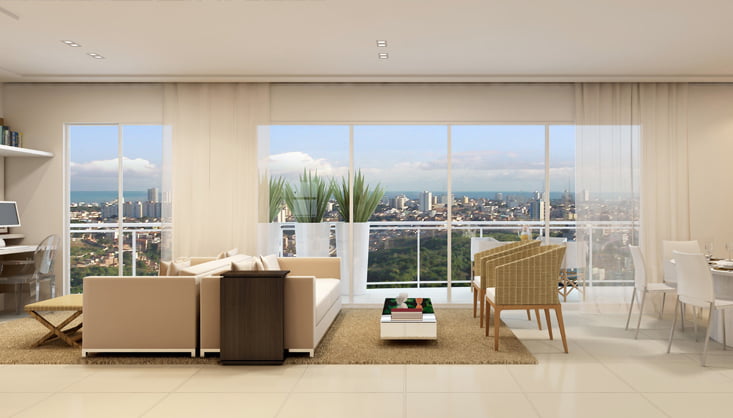 Marcia Meccia: Perspectiva do living
