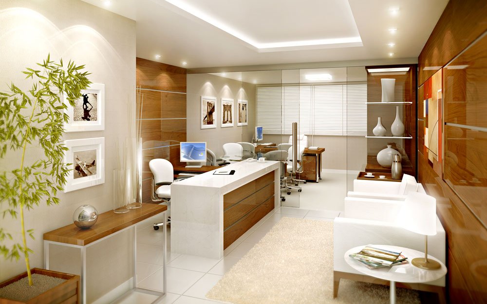 Perspectiva da sala do Premier Tower Empresarial