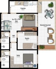 Planta Baixa - Apartamento Tipo - Coluna 01