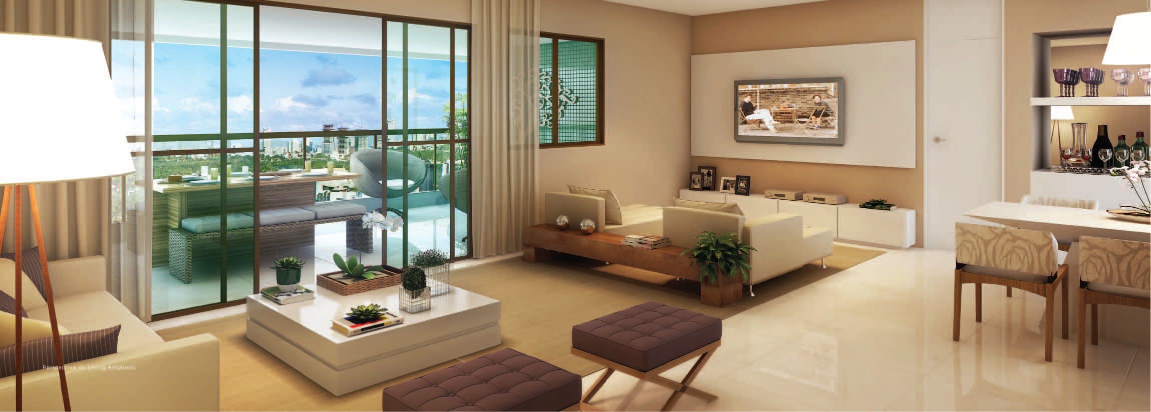 Perspectiva do Living Ampliado