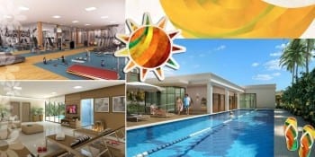 Vila saúde do Parque Tropical, piscina com raias, SPA e academia de ginásica