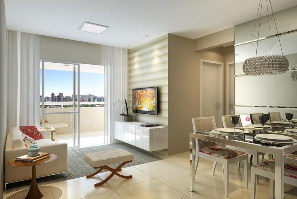 Perspectiva do living 2 do empreendimento.