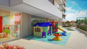Perspectiva do Parque infantil do Paradise Residence