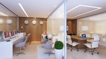 Perspectiva do lounge business