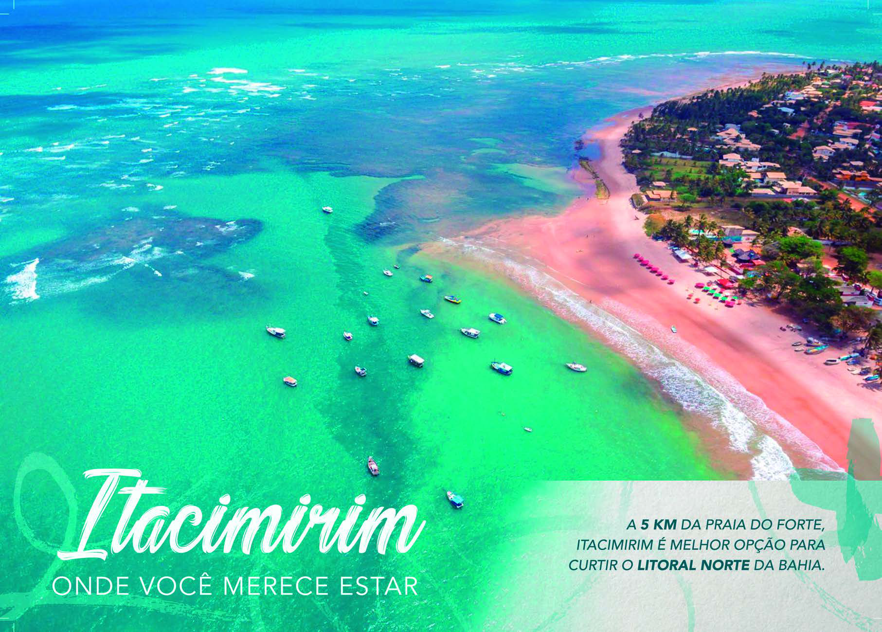 Foto aérea da praia de Itacimirim do Imperial Lounge Itacimirim