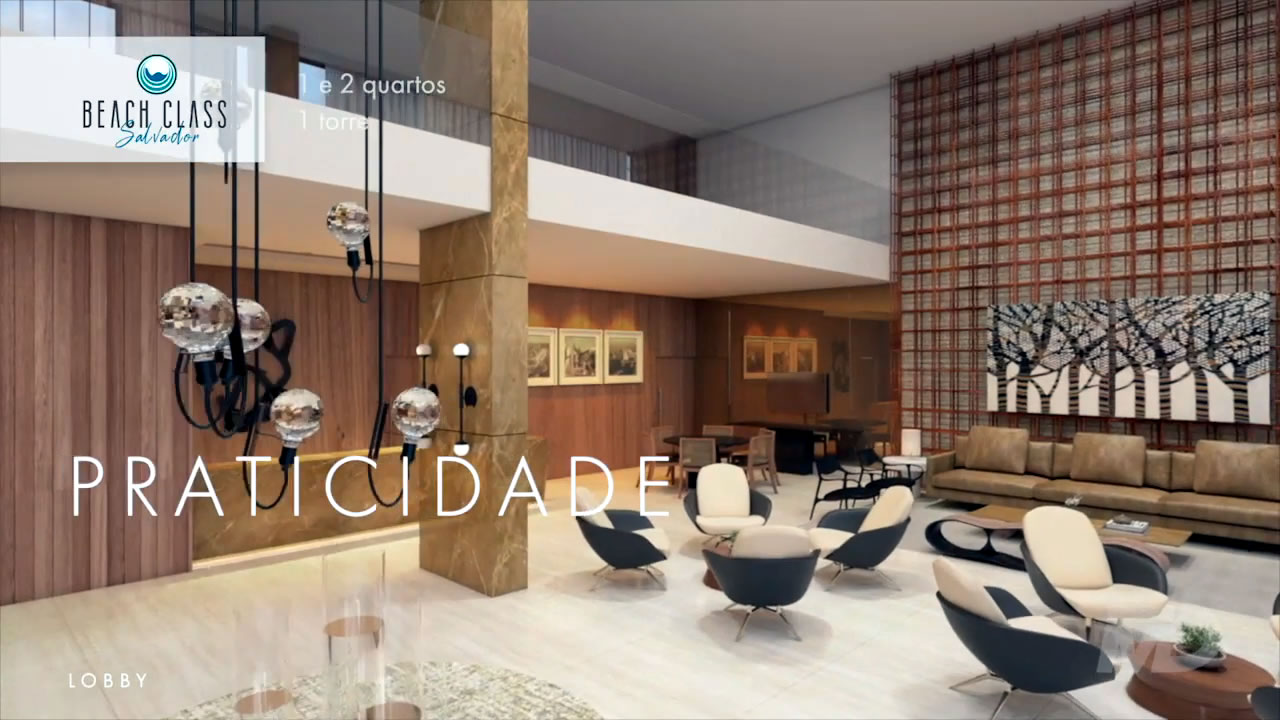 perspectiva do lobby do Beach Class Salvador