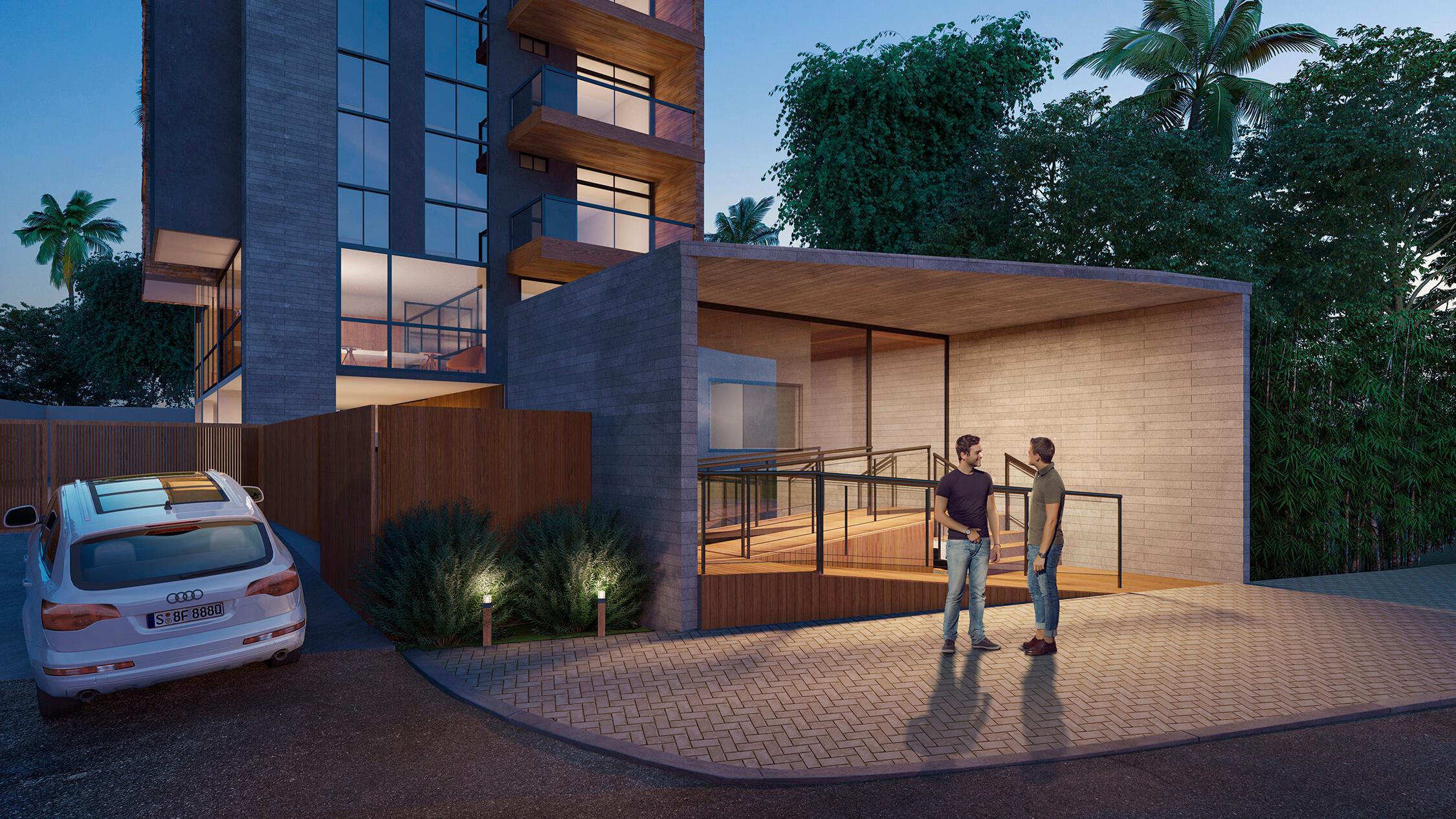 Perspectiva da Portaria Blindada do Concept Home Hype.