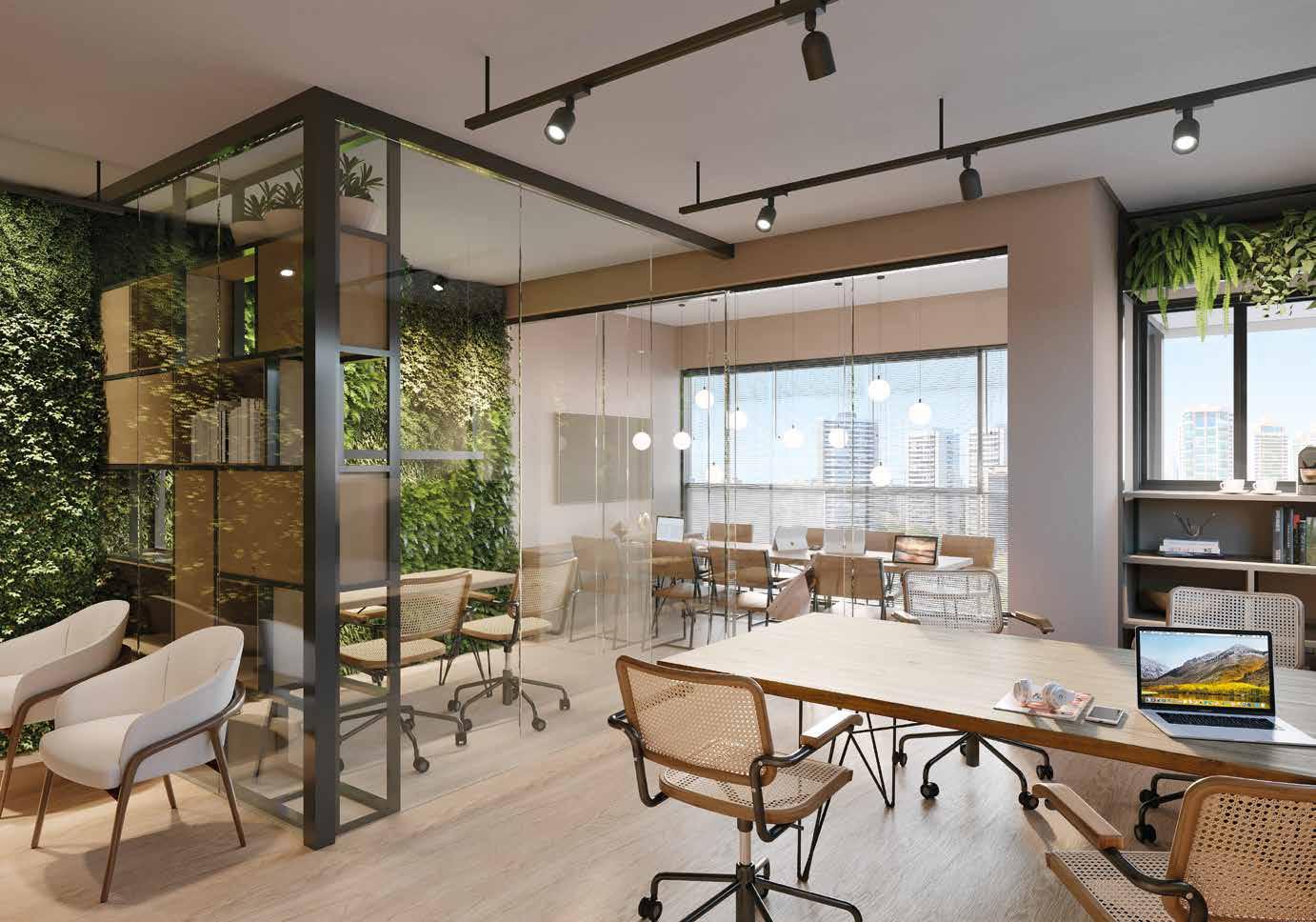 Perspectiva de um Escritório de Arquitetura.