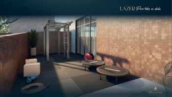 Espaço fitness ao ar livre do Flamiano Costa com equipamentos funcionais e área externa na Vila Laura